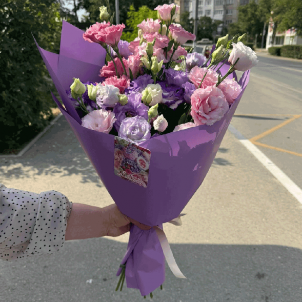 Букет 7 эустом в хуторе Ленина