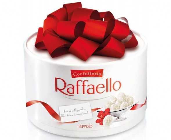 Коробка конфет Raffaello с бантом 200 г. в хуторе Ленина